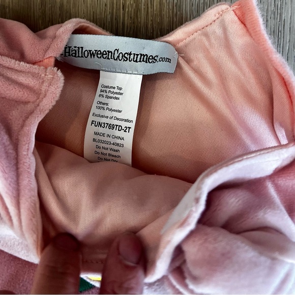 Pink Cupcake Toddler Costume Tunic with Metallic Cupcake Liner & Cherry Headband - Picture 10 of 13